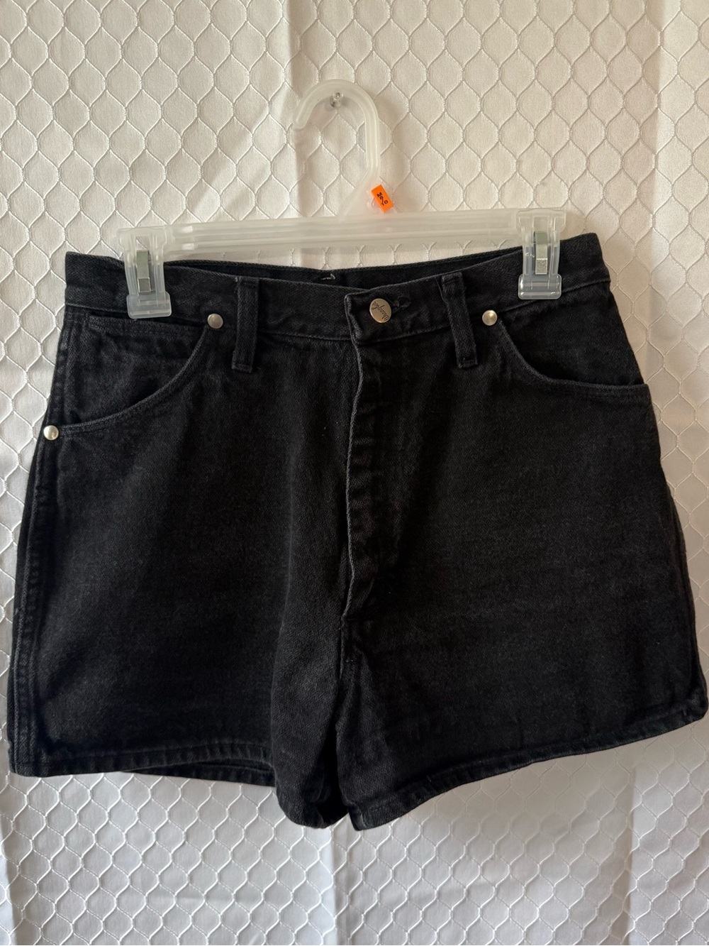 Wrangler black denim shorts - Picture 1 of 6
